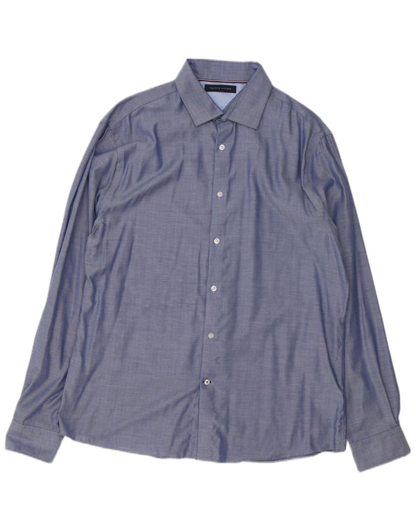 Tommy Hilfiger Herreskjorte str. 16 1/2 Large Blue Sildebensbomuld