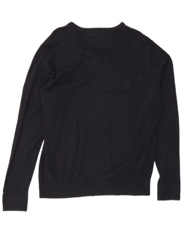 Tommy Hilfiger Herre V-hals sweater XL Marineblå Bomuld