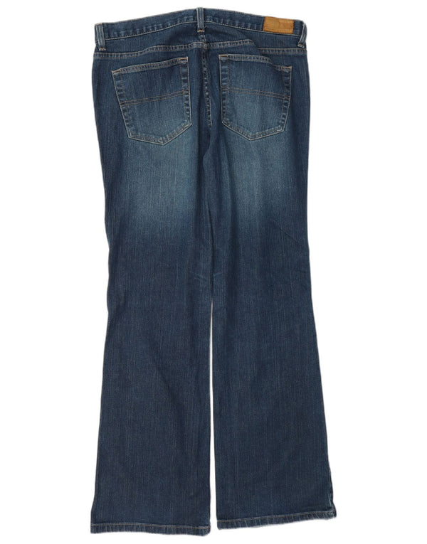 Tommy Hilfiger Dame Lavtalje Flared Jeans US 12 Large W34 L32 Blå