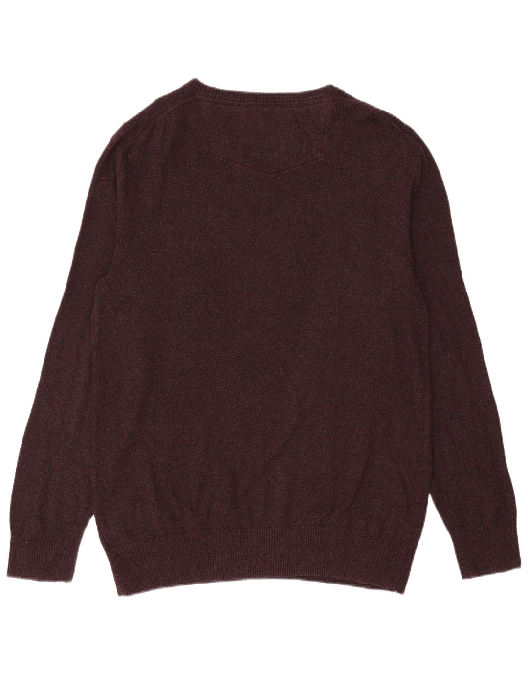 Fat Face Herre V-hals sweater Stor lilla bomuld