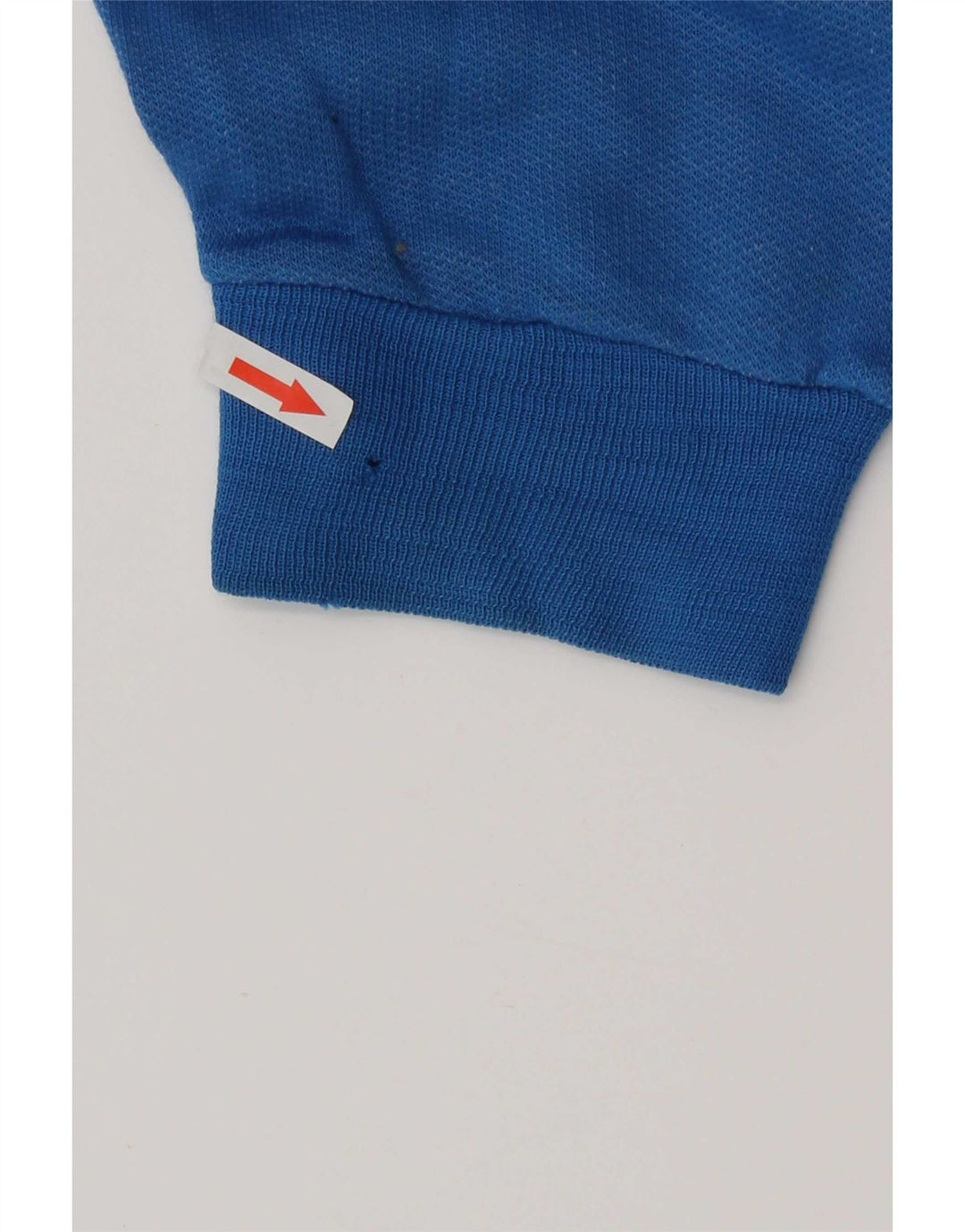 Vintage Dame Oversized Grafisk Sweatshirt Jumper UK 14 Medium Blue