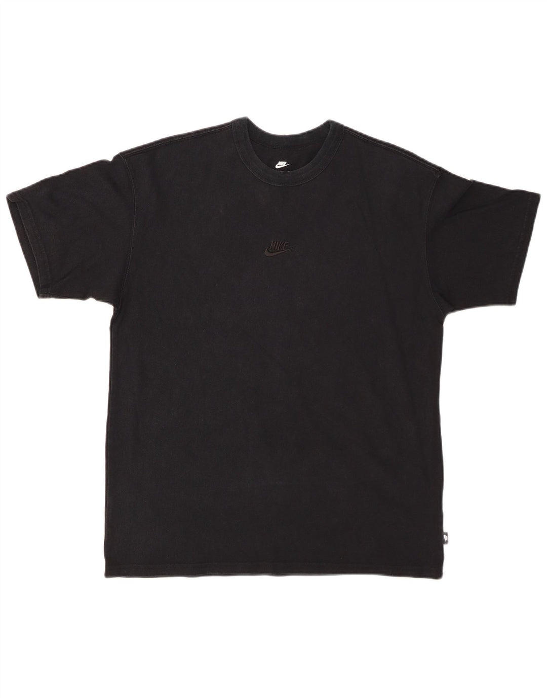 NIKE Herre Loose Fit T-shirt Top Medium Sort Bomuld