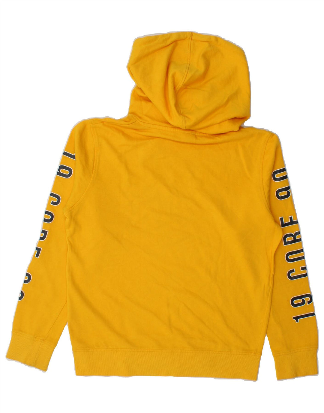 JACK & JONES Mens Graphic Sweatshirt Jumper Small Yellow Cotton Vintage Jack & Jones and Second-Hand Jack & Jones from Messina Hembry 