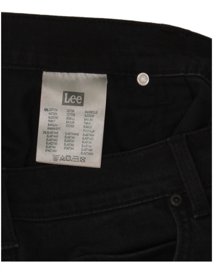 Lee Herre Rider Straight Jeans W36 L34 Sort Bomuld