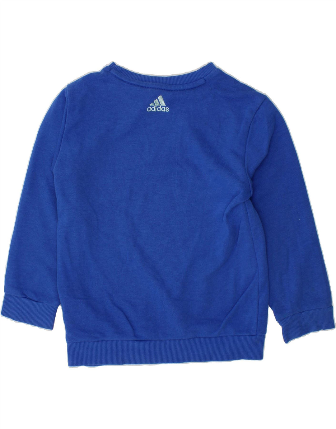 ADIDAS Boys Graphic Sweatshirt Jumper 3-4 Years Navy Blue Cotton Vintage Adidas and Second-Hand Adidas from Messina Hembry 