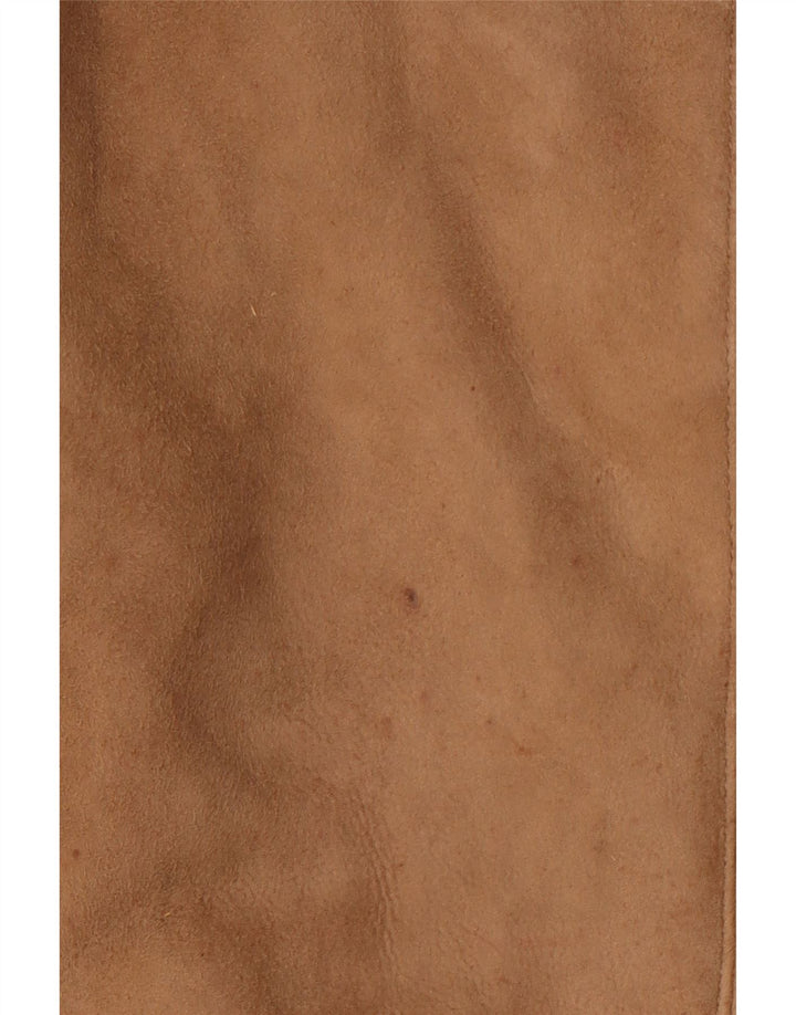 VINTAGE Dame Shearling Coat IT 52 2XL Brun Shearling