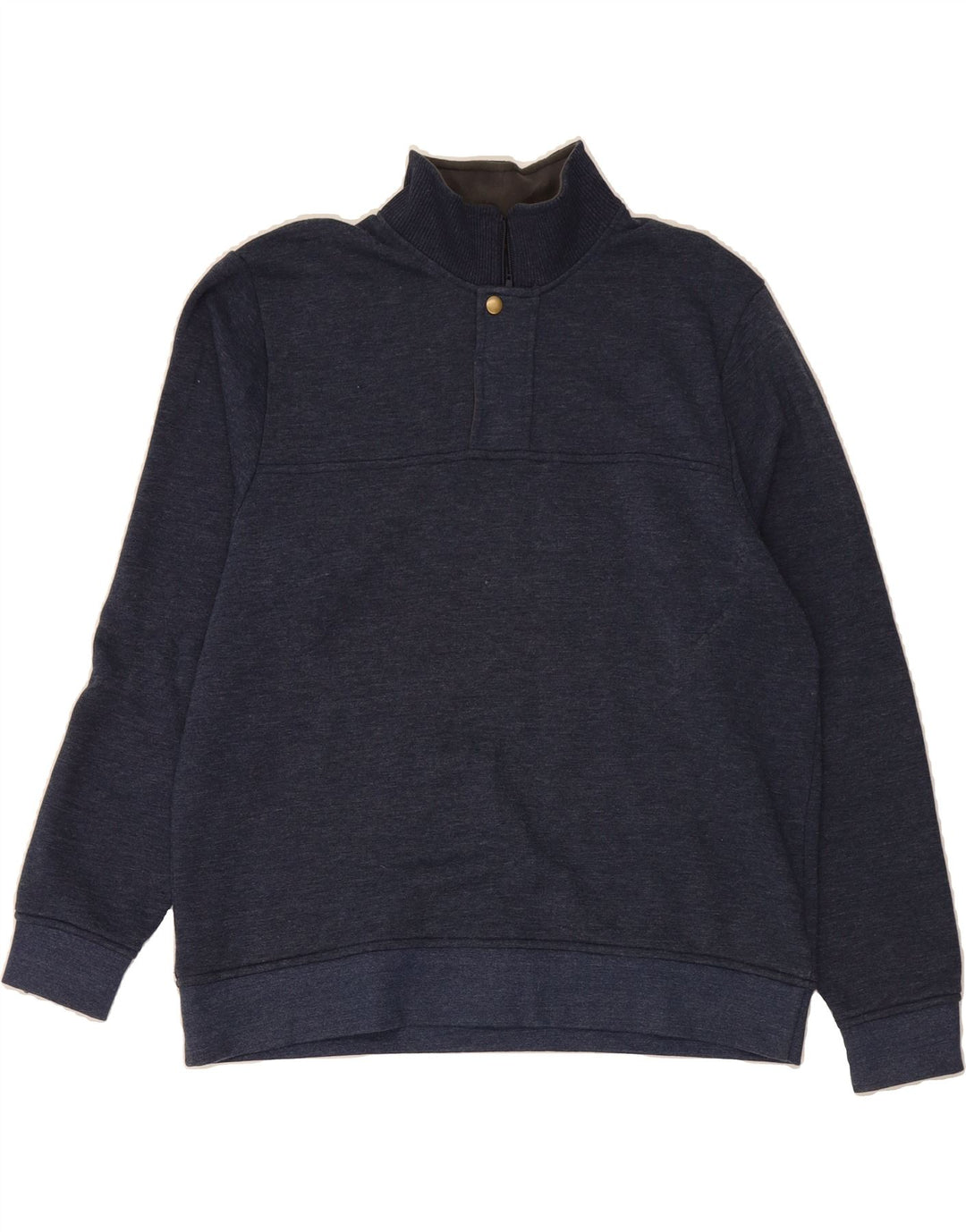 ORVIS Mens Zip Neck Sweatshirt Jumper Large Navy Blue Cotton Vintage Orvis and Second-Hand Orvis from Messina Hembry 