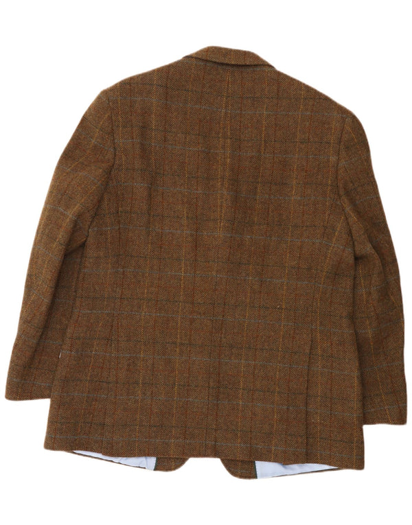 Marks & Spencer Herre 2-knaps blazerjakke UK 48 2XL brun ternet uld