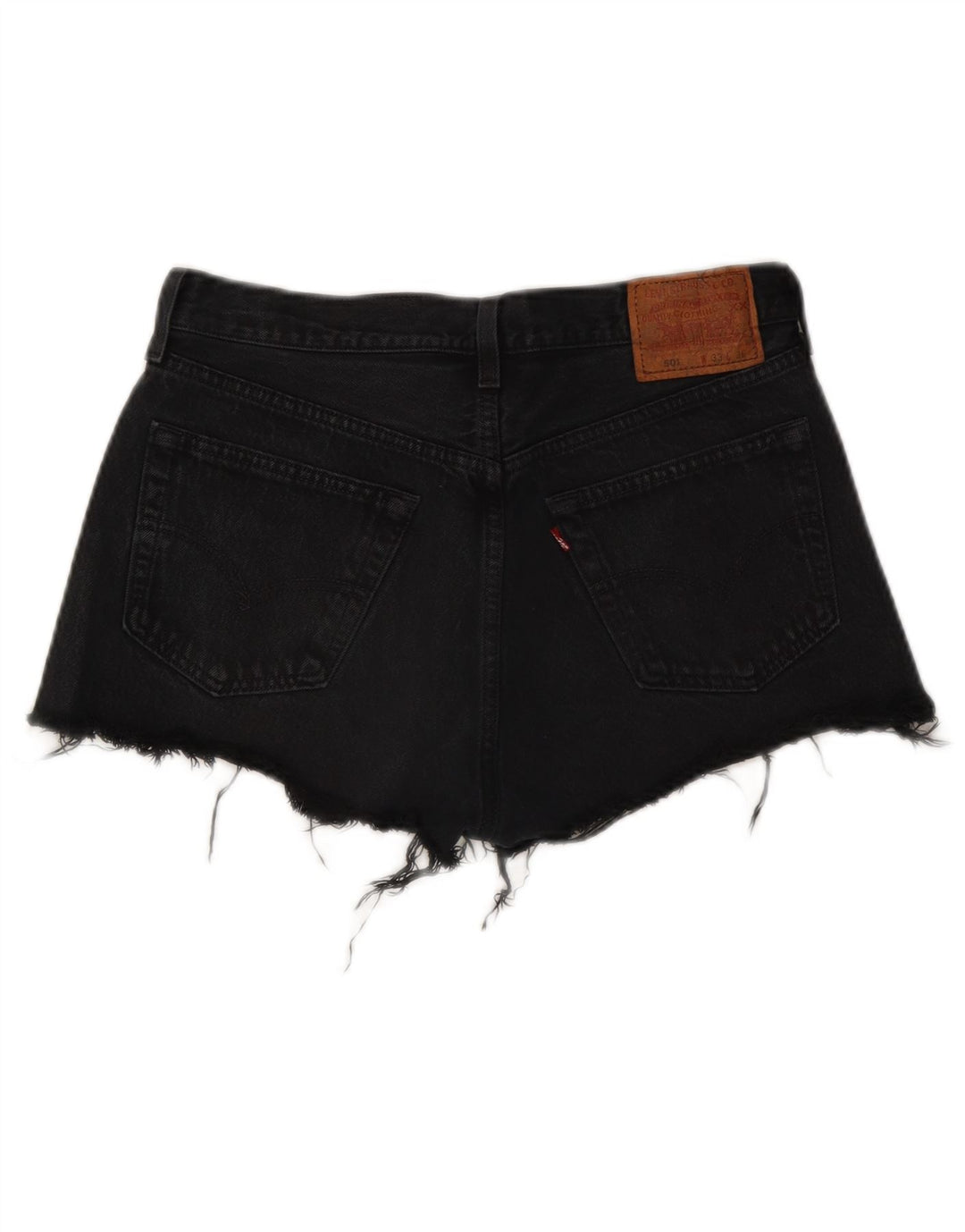 Levi's Womens 501 højtaljede denimshorts W33 Large Black