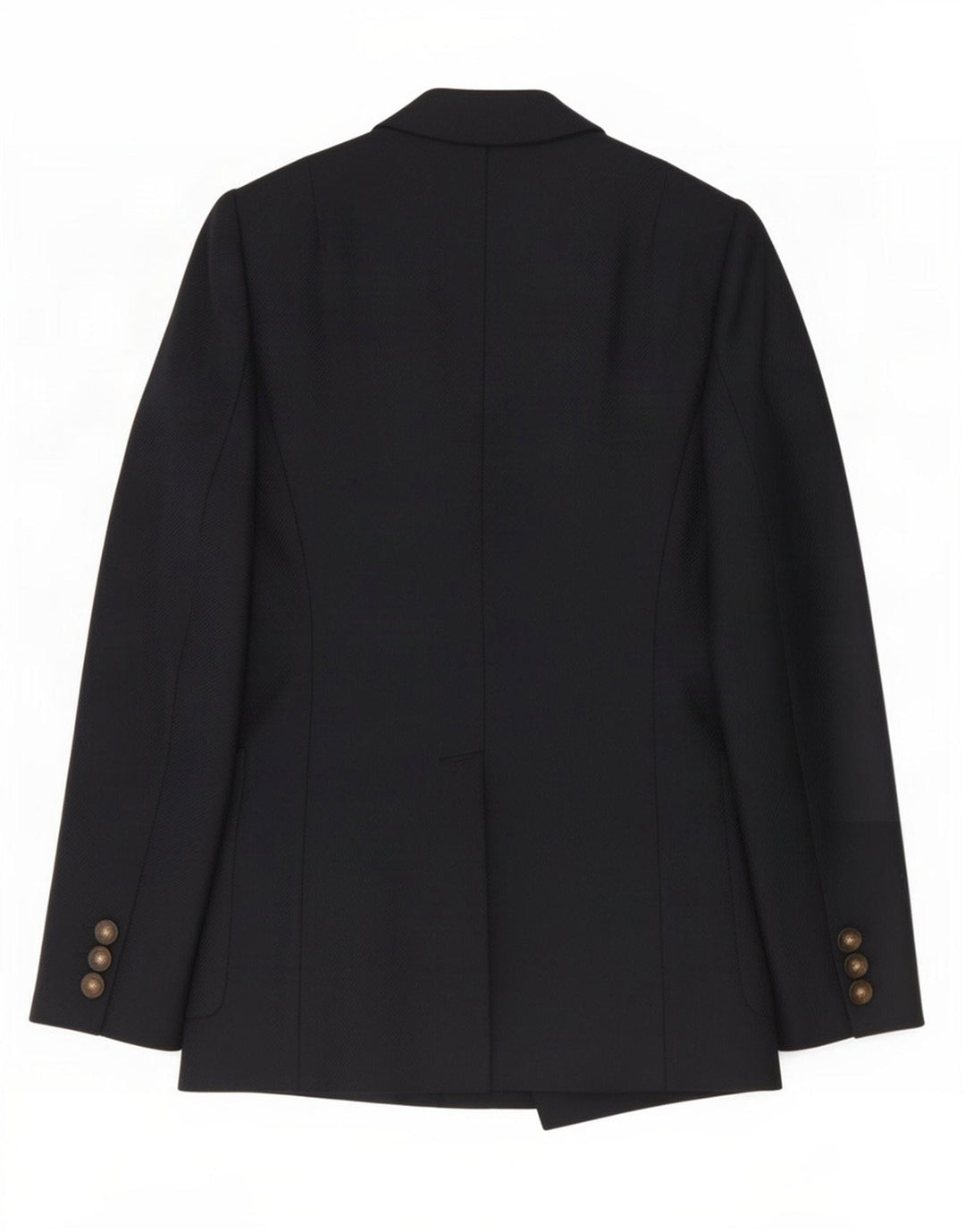 Reiss Dame Dobbeltradet Blazer Jacket UK 8 Small Navy Blue Wool