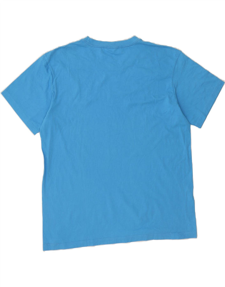 CALVIN KLEIN Mens T-Shirt Top Large Blue Cotton Vintage Calvin Klein and Second-Hand Calvin Klein from Messina Hembry 