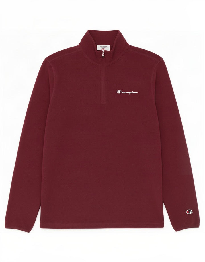 Champion herre lynlås-hals fleece jumper lille bordeaux polyester