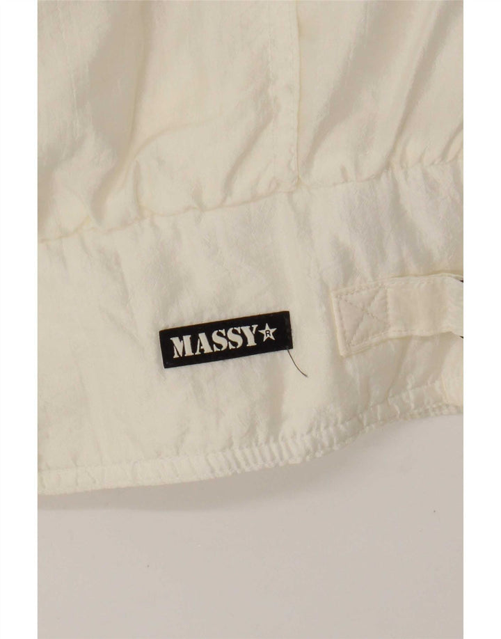 Vintage Dame Bomber Jacket UK 14 Large White