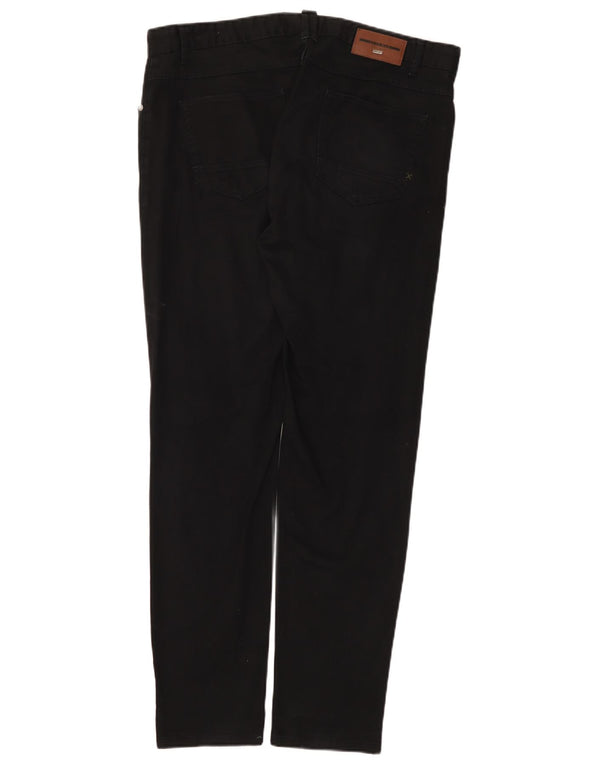 Zara Herre Slim Casual Bukser EU 46 XL W36 L31 Sort Bomuld