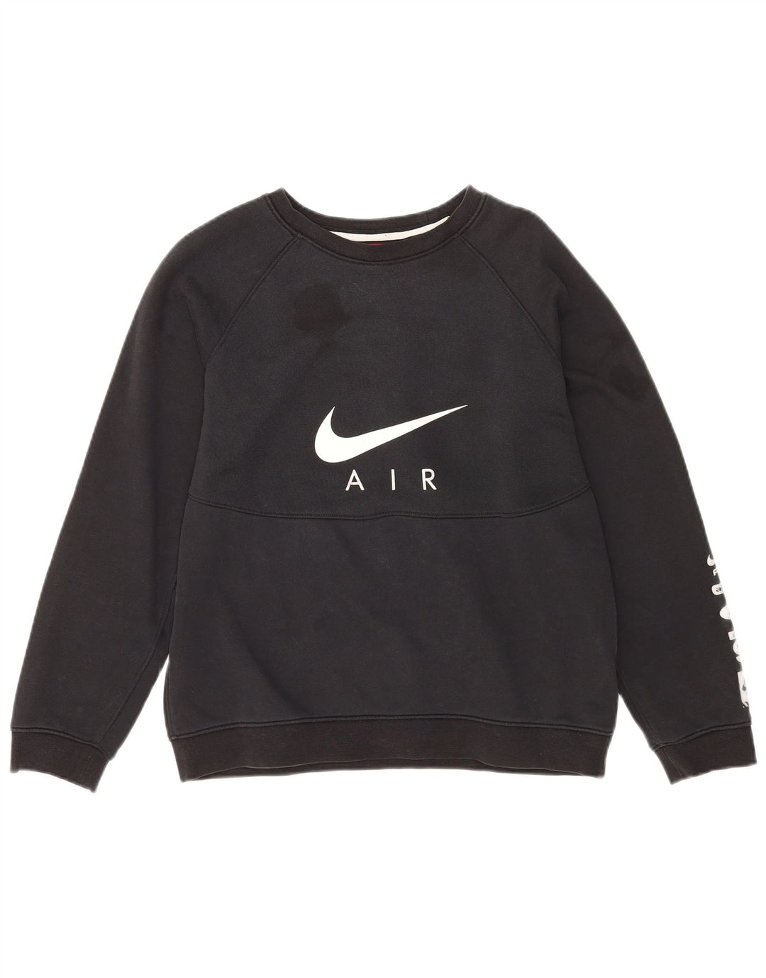 NIKE Grafisk Sweatshirt-trøje til drenge 13-14 år XL Sort bomuld