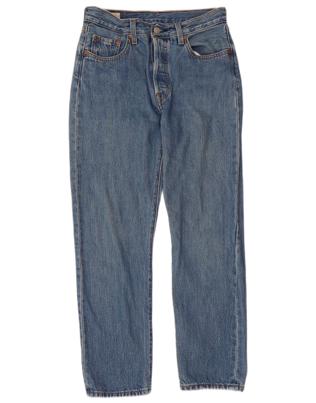 LEVI'S Dame 501 Straight Jeans W26 L25 Blå