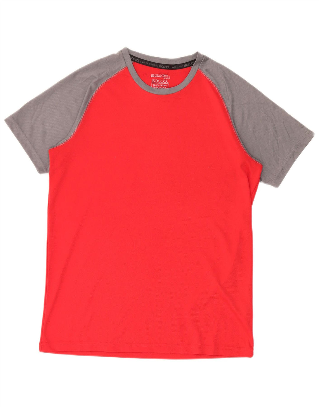 Mountain Warehouse Herre IsoCool T-Shirt Top Medium Rød Colourblock