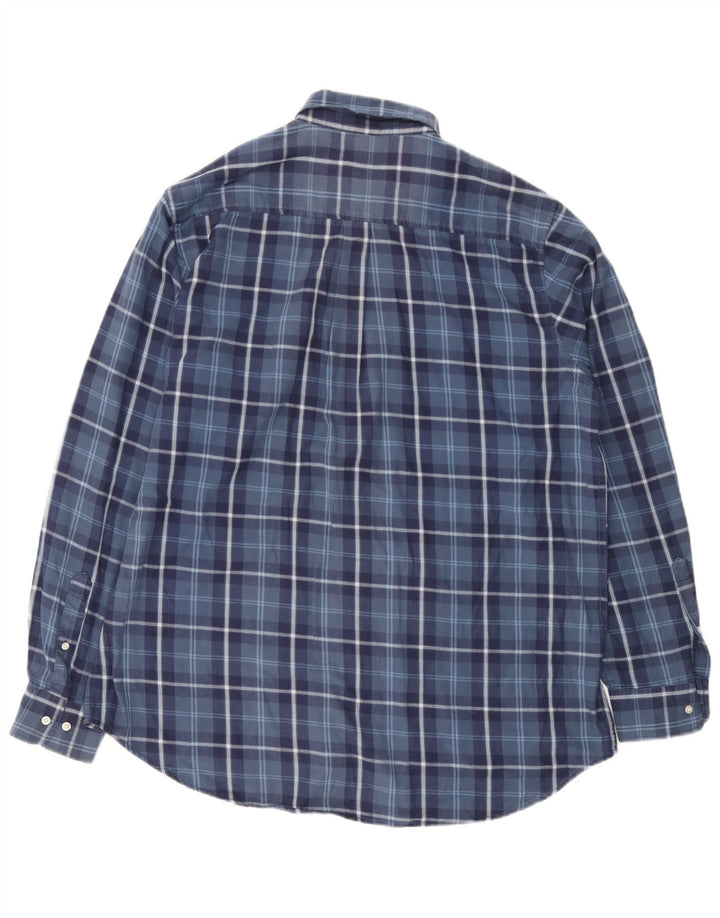Kappa herre flannel skjorte 2XL marineblå ternet