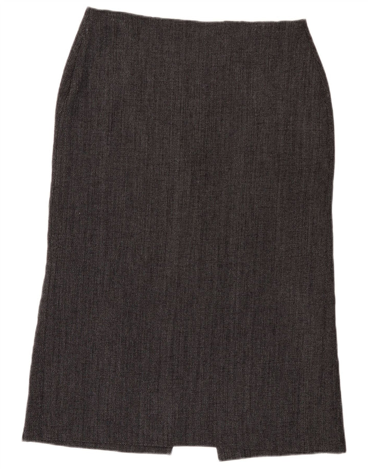 Marks & Spencer Midi lige nederdel til kvinder UK 14 Large W32 Grå