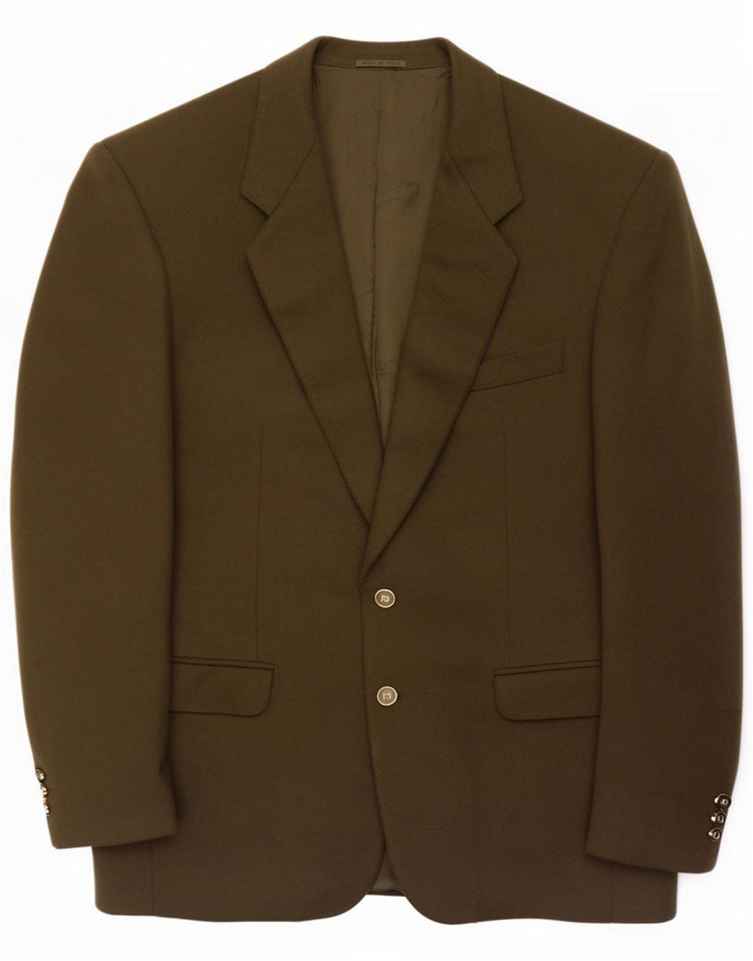 Pierre Cardin Herre 2-knaps blazerjakke UK 38 Medium Khaki Cashmere