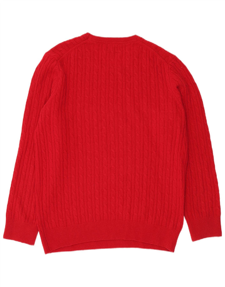 GUTTERIDGE Herre sweater med rund hals 2XL rød