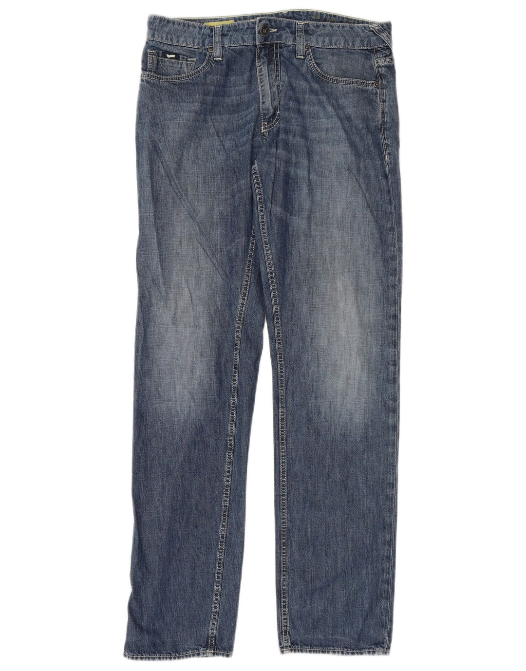 Gas Straight Jeans til mænd W32 L34 blå bomuld