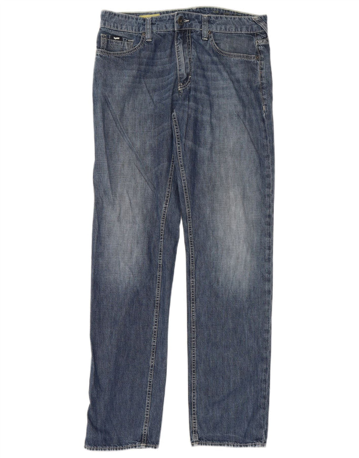 Gas Straight Jeans til mænd W32 L34 blå bomuld