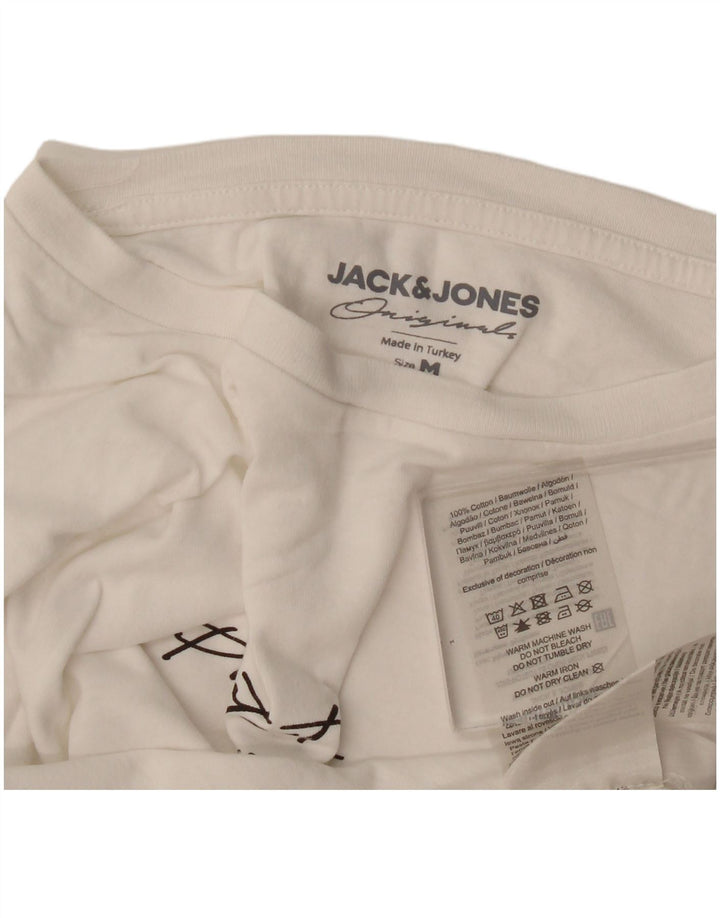 Jack & Jones Herre grafisk top Langærmet mellemhvid bomuld