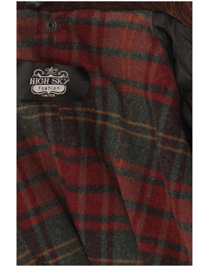 High Sky Dame Vokset Bomuld Overfrakke UK 18 XL Sort
