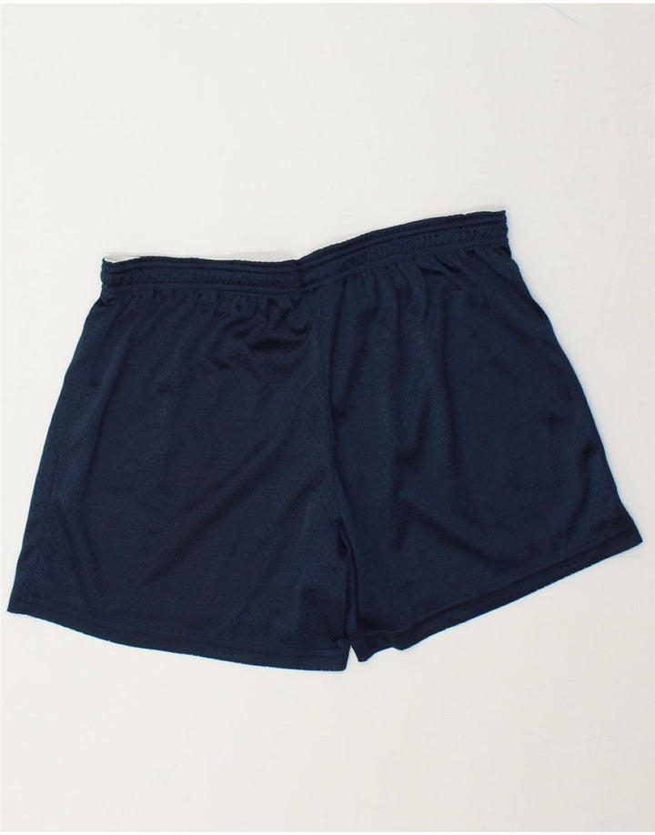 CHAMPION Womens Sport Shorts UK 10 Small Navy Blue Polyester Vintage Champion and Second-Hand Champion from Messina Hembry 