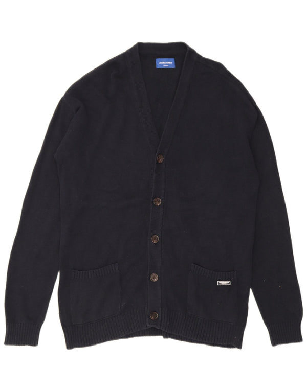 Jack & Jones herre cardigan sweater Stor marineblå bomuld