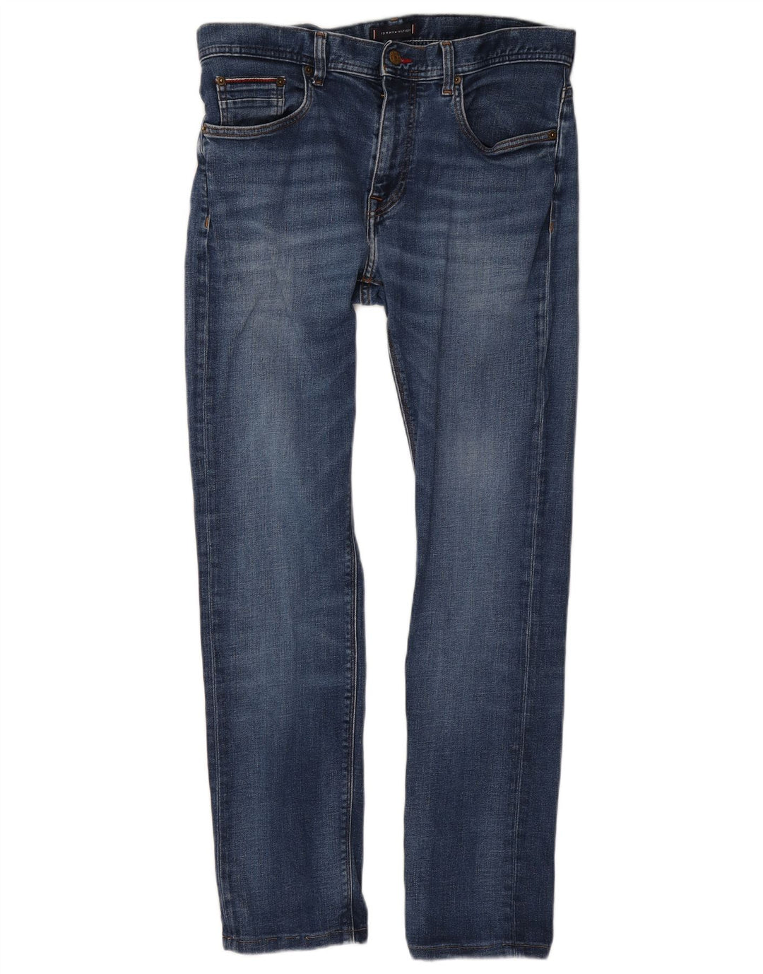 Tommy Hilfiger Herre Bleecker Slim Jeans W33 L30 Blå Bomuld