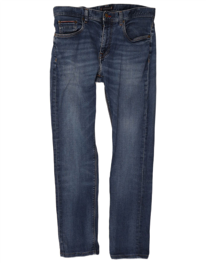 Tommy Hilfiger Herre Bleecker Slim Jeans W33 L30 Blå Bomuld
