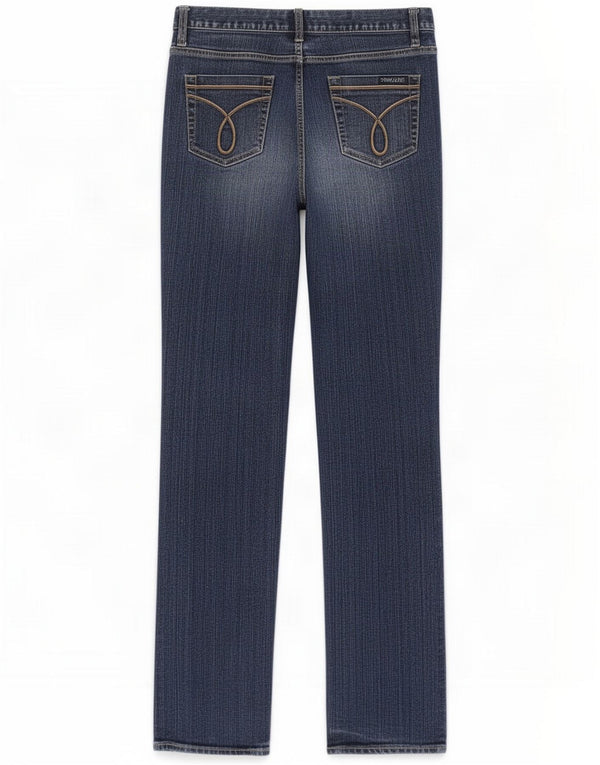 Calvin Klein Dame Slim Jeans US 10 Large W30 L32 Blue Cotton