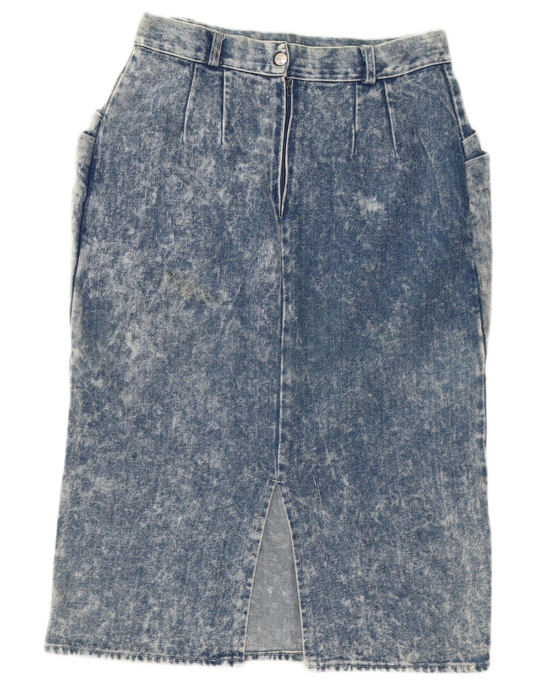 Vintage Dame Denim Nederdel IT 46 Large W30 Blue Cotton