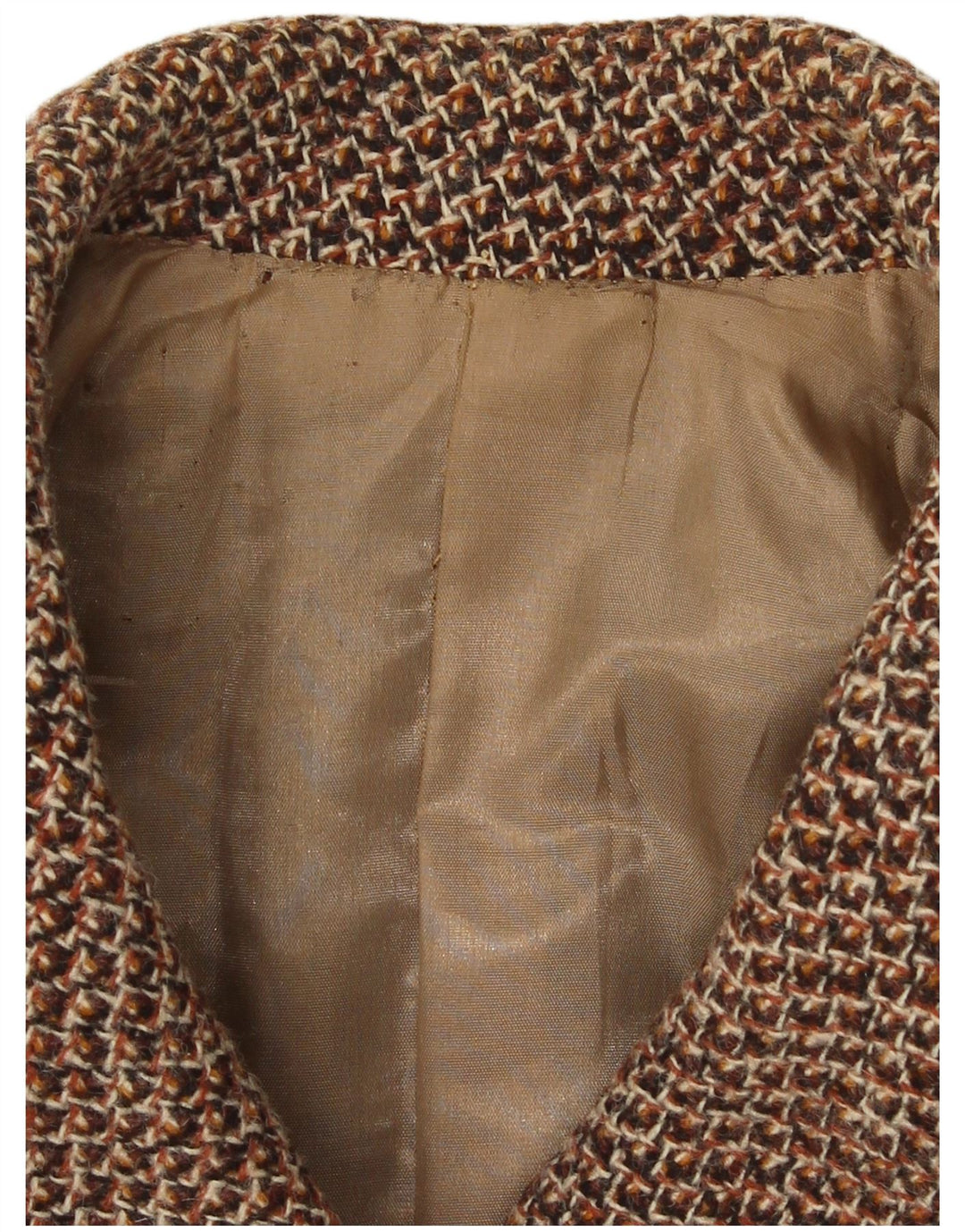 Vintage Dame Dobbeltradet Frakke UK 14 Medium Brun