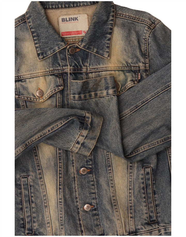 Blink Herre denimjakke UK 36 Small Blue Cotton