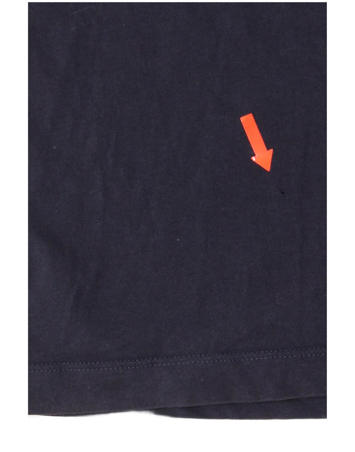 Nike grafisk T-shirt top til mænd, lille marineblå bomuld