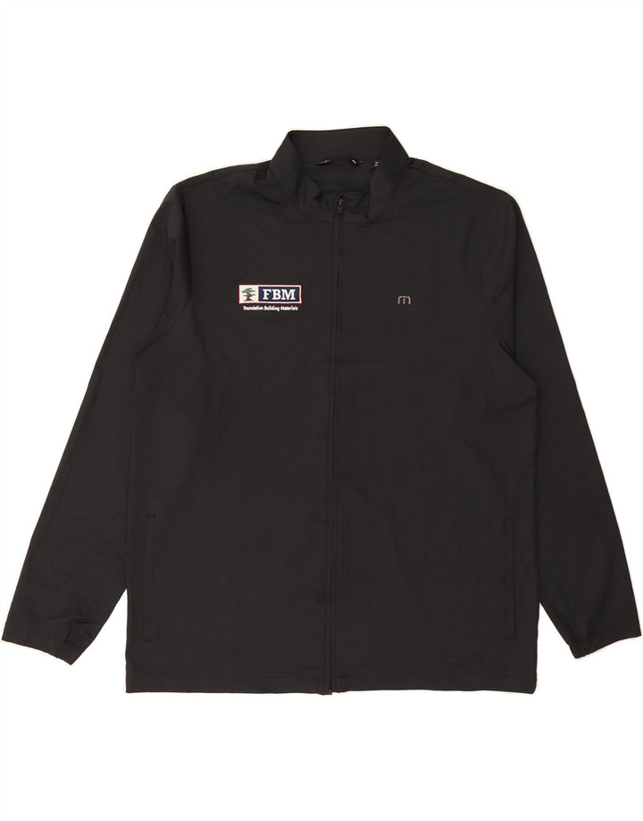 TRAVIS MATHEW Mens Tracksuit Top Jacket 2XL Black Polyester Vintage Travis Mathew and Second-Hand Travis Mathew from Messina Hembry 