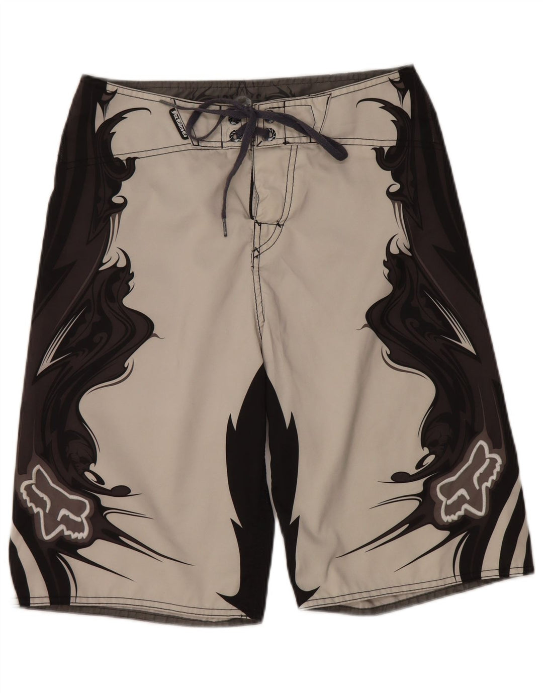 Fox Herre grafiske svømmeshorts mellemgrå Colourblock Polyester