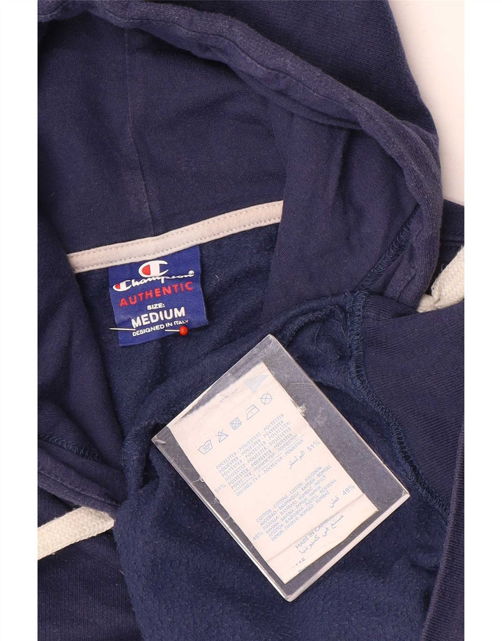 Champion Dame Hoodie Jumper UK 14 Medium Navy Blue Polyester