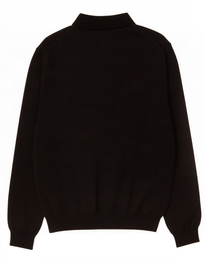 Marks & Spencer Herre Polo Neck Jumper Sweater Stor Grå Akryl