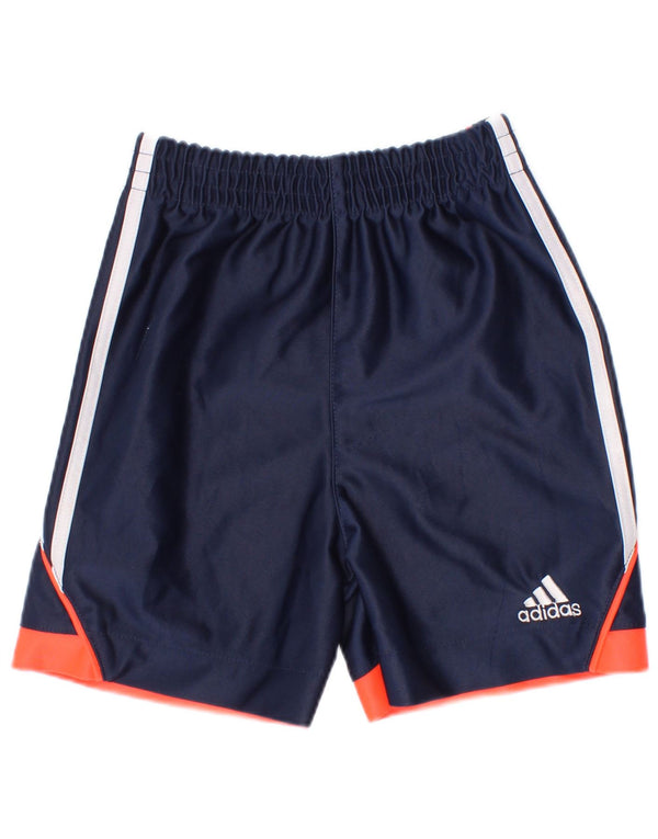 Adidas Baby Boys Sports Shorts 18-24 måneder Navy Blue Colourblock Polyester