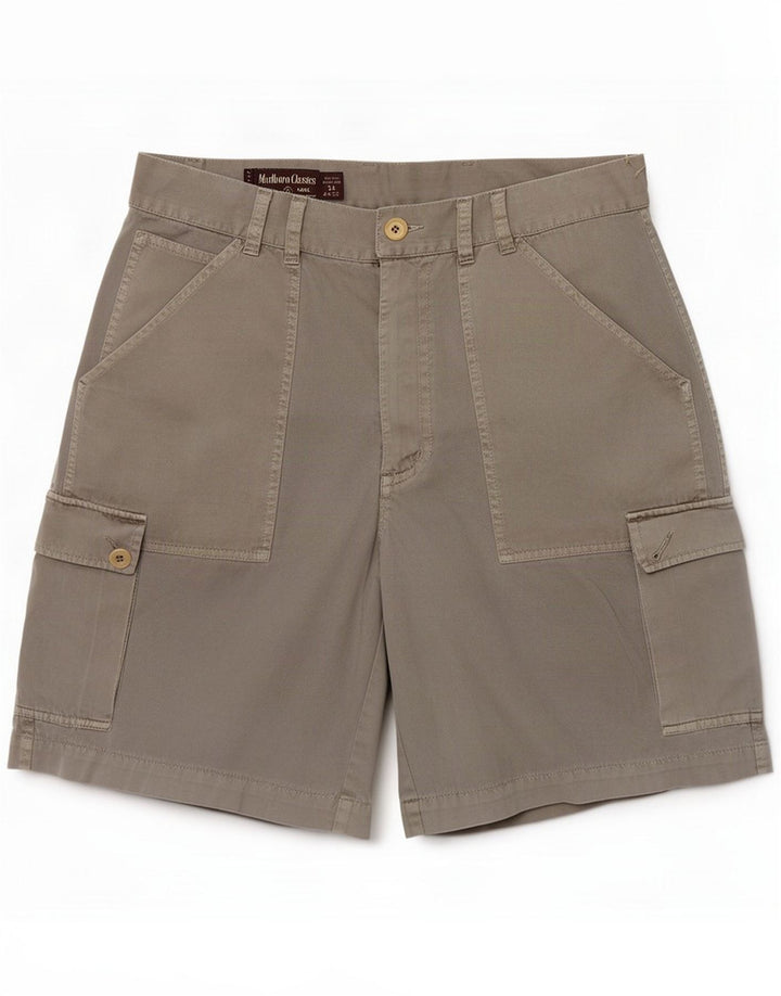 Marlboro Classics Herre Cargo Shorts Large W34 Grå Bomuld