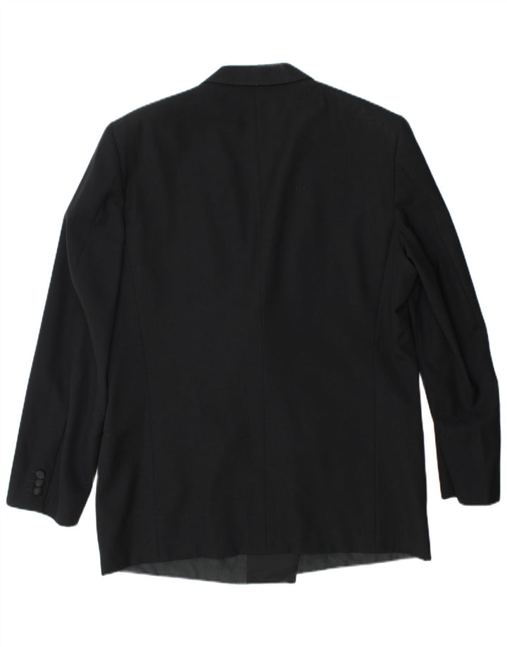 Egon Von Furstenberg Herre UK 40 Large W32 L32 Black Virgin Wool