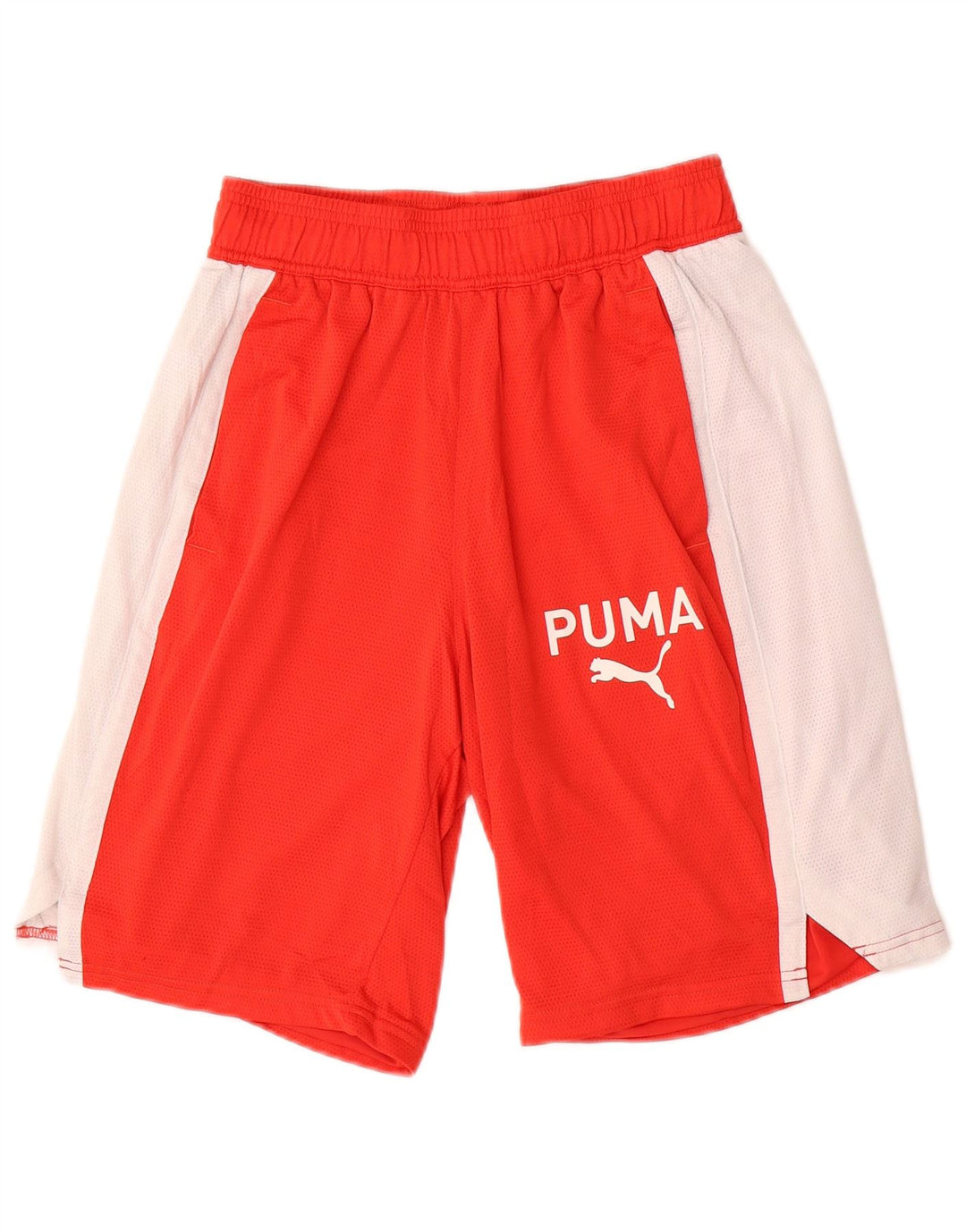 PUMA Herre grafiske sportsshorts Små røde Colourblock Polyester