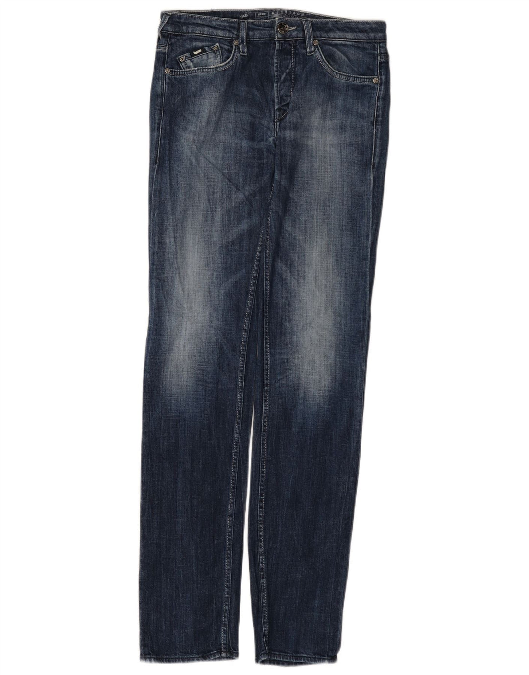 Gas Dame Slim Jeans W30 L34 Blå Bomuld