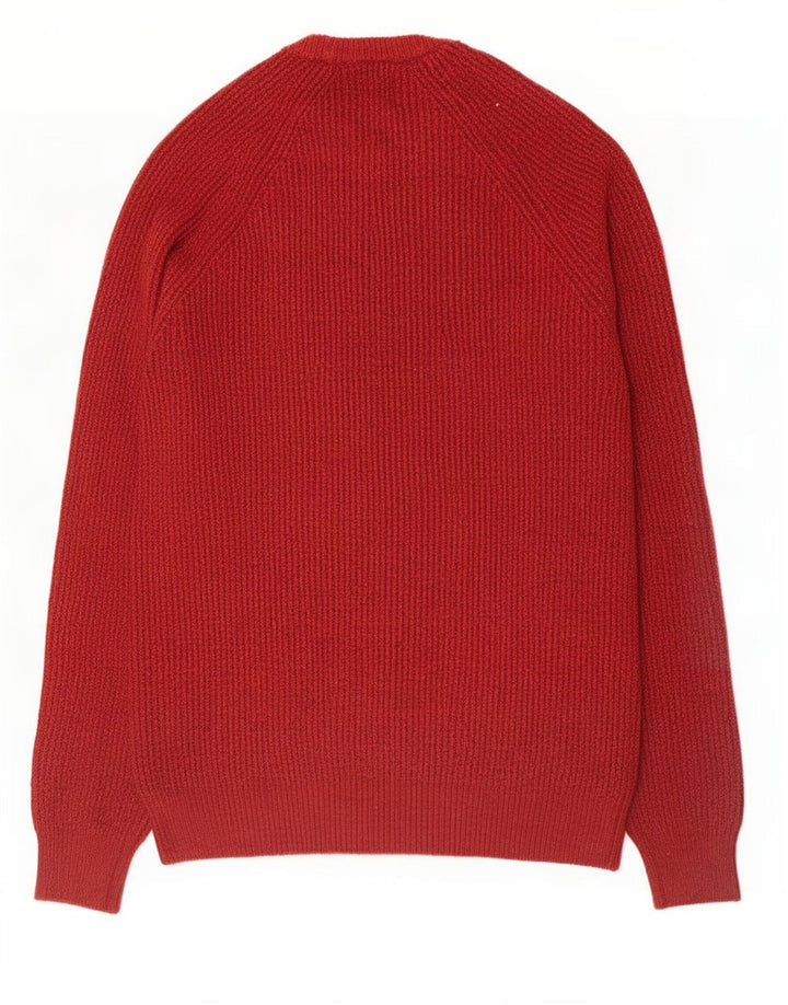 Marks & Spencer Herre sweater med rund hals, medium rød polyamid
