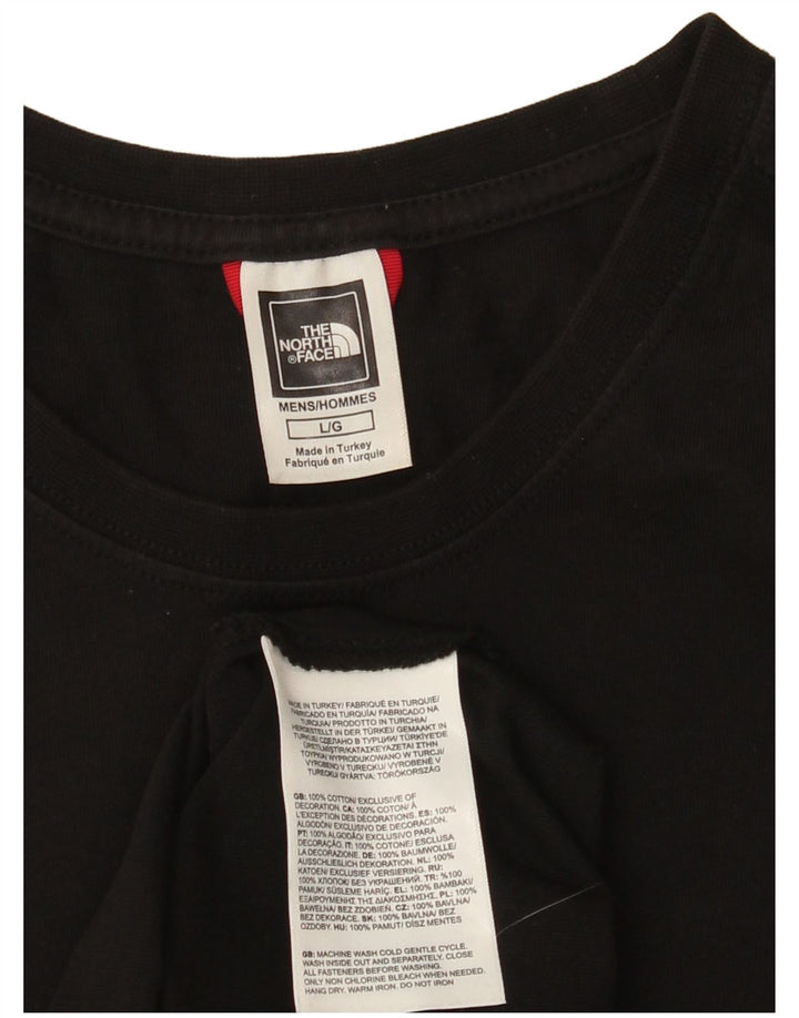 The North Face Herre Grafisk T-Shirt Top Stor Sort Bomuld