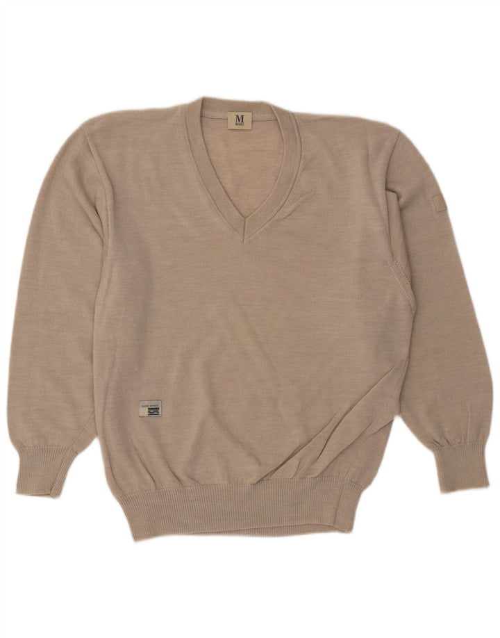 Marz Herre V-hals sweater IT 48 Medium Beige Uld